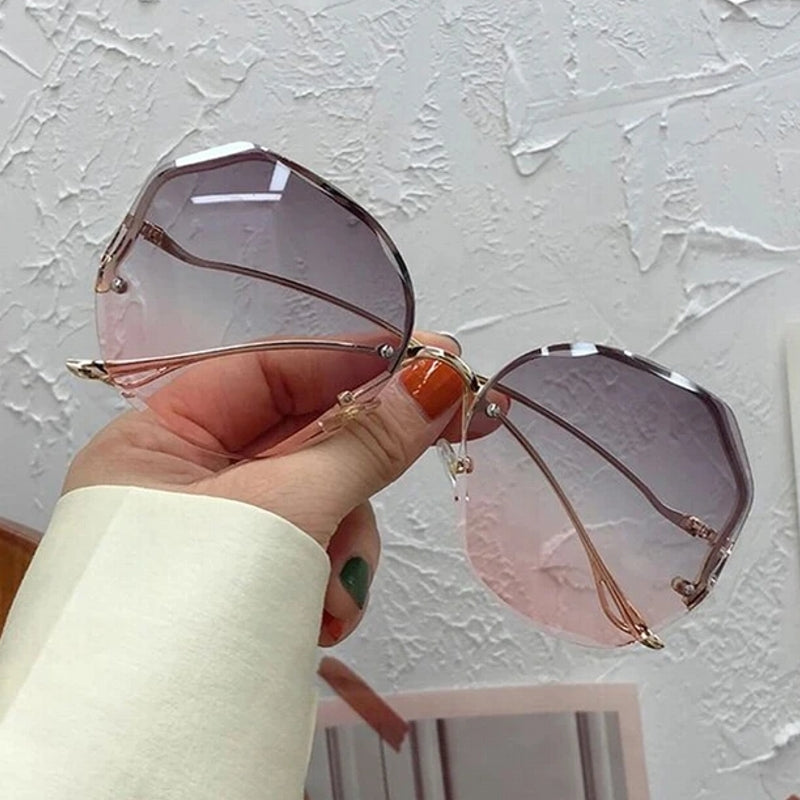 Fashion Polygon Gradient Eye Sunglasses For Women UV400 Sunglasses - Tophatter Daily Deals