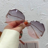Fashion Polygon Gradient Eye Sunglasses For Women UV400 Sunglasses - Tophatter Daily Deals