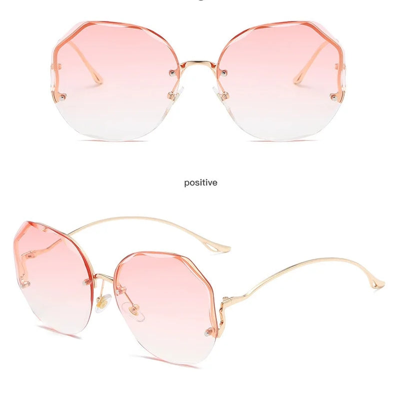 Fashion Polygon Gradient Eye Sunglasses For Women UV400 Sunglasses - Tophatter Daily Deals