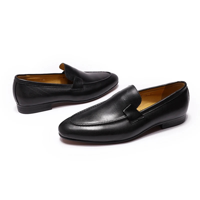Fashion Mens Business Loafers Black Men Shoes - Tophatter Daily Deals