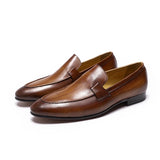 Fashion Mens Business Loafers Brown Men Shoes - Tophatter Daily Deals