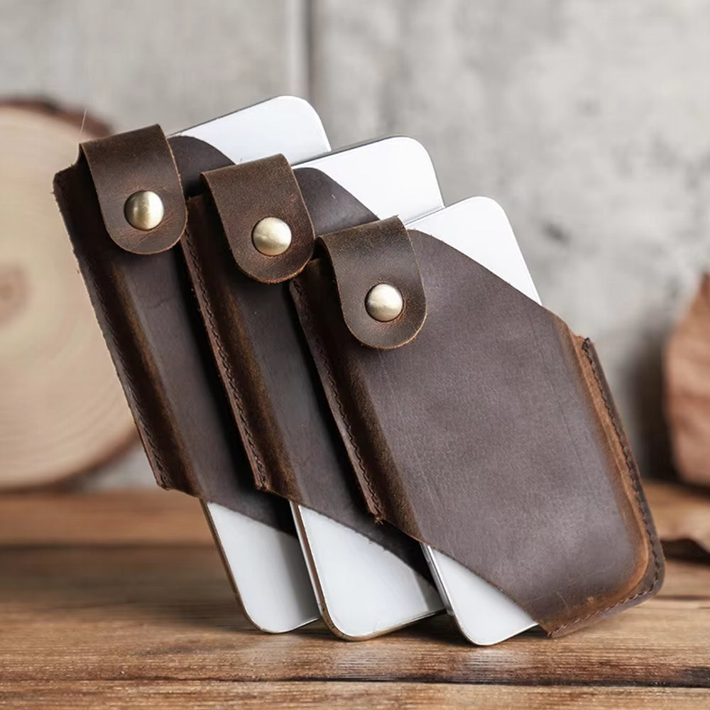 Best to Couples Gifts Phone Bag For Men Women Genuine Leather Vintage Men Bags - Tophatter Daily Deals