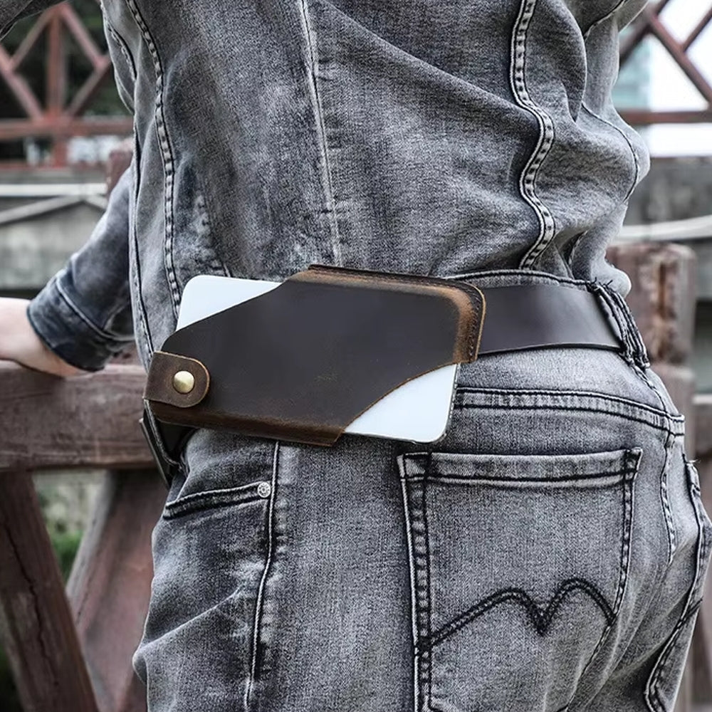 Best to Couples Gifts Phone Bag For Men Women Genuine Leather Vintage Men Bags - Tophatter Daily Deals
