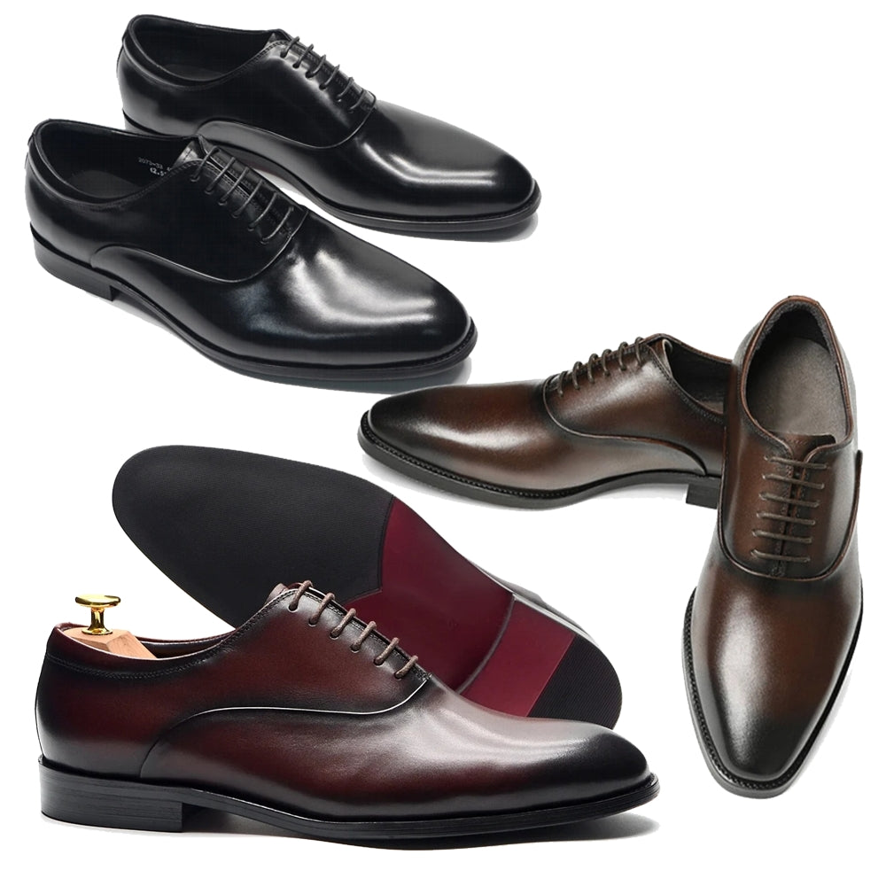 Classic Genuine Leather Men Oxford Dress Shoes Men Dresses Shoes - Tophatter Daily Deals