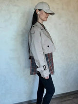 Women Vintage Streetwear Double Breasted Long Sleeve Top Coats & Jackets - Tophatter Daily Deals