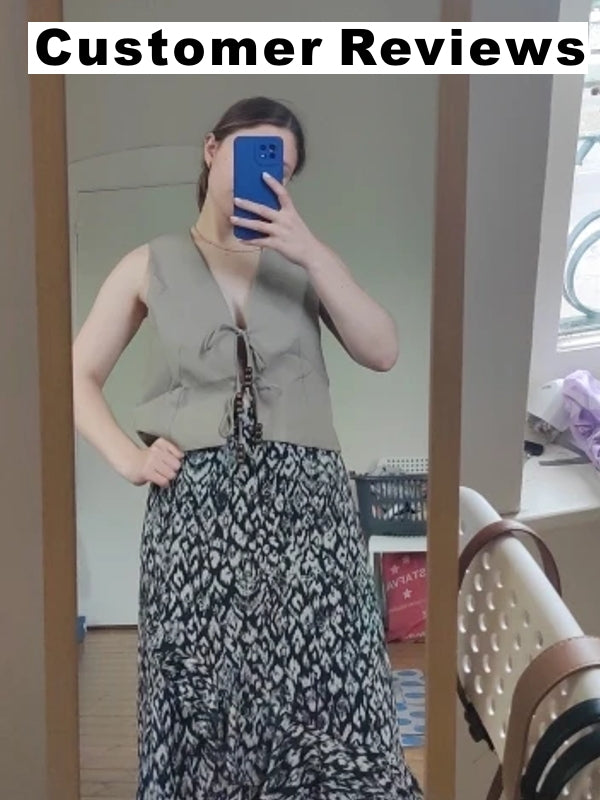 Women Vintage V-Neck Waistcoat Blouses - Tophatter Daily Deals