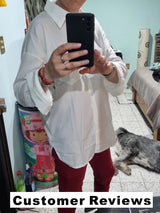 Collar Button Long Sleeve Blouse Shirts Blouses - Tophatter Daily Deals