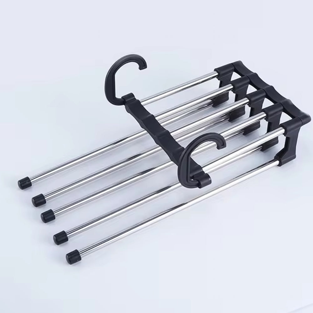 Storage Pants Hanger 5-Layers Black Home Supplies - Tophatter Daily Deals