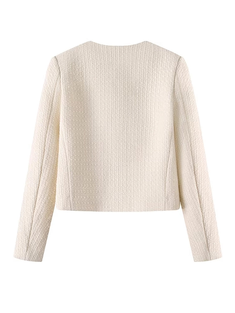 Elegant Buttons Long Sleeve Sweet Coat Work Wear Blazers - Tophatter Daily Deals