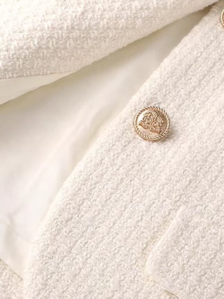 Elegant Buttons Long Sleeve Sweet Coat Work Wear Blazers - Tophatter Daily Deals