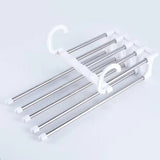 Storage Pants Hanger 5-Layers White Home Supplies - Tophatter Daily Deals