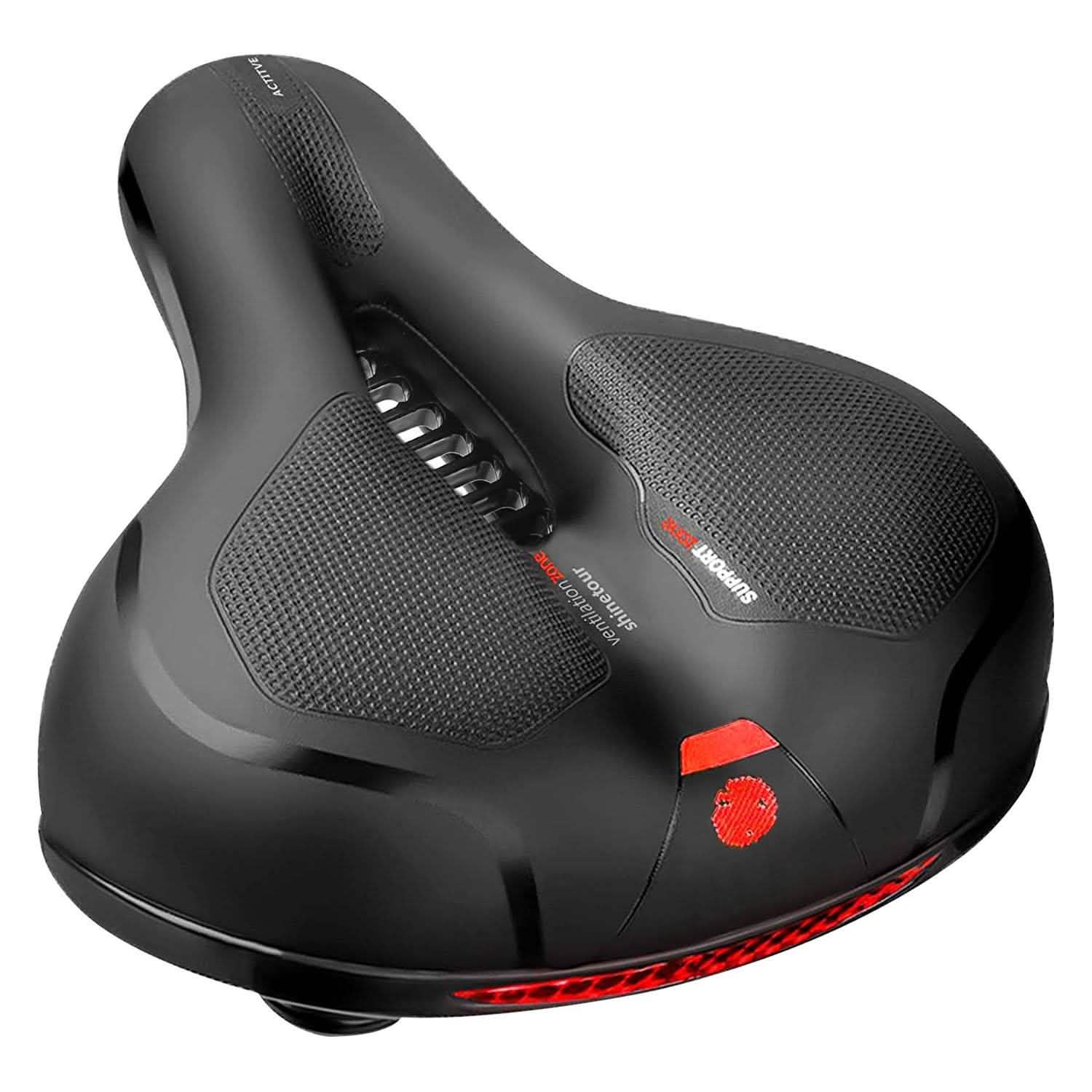 Comfortable Bike Seat Water Resistant MTB Bicycle Padded Saddle Outdoor Recreation - Tophatter Daily Deals