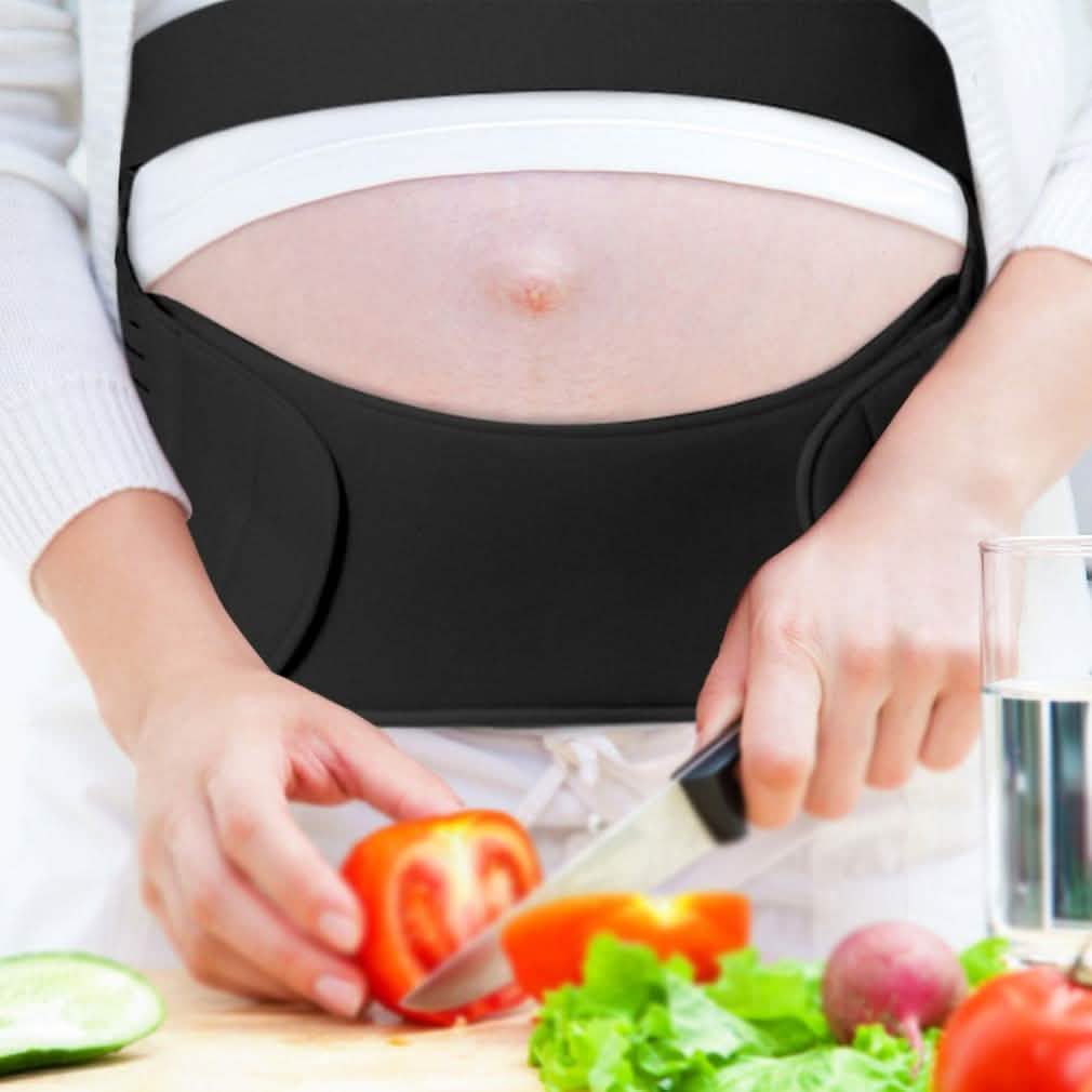 Comfortable Elastic Maternity Support Black Band Health & Wellness - Tophatter Daily Deals