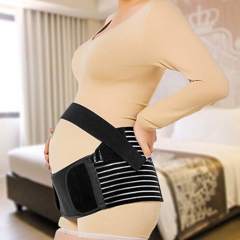 Comfortable Elastic Maternity Support Black Band Health & Wellness - Tophatter Daily Deals