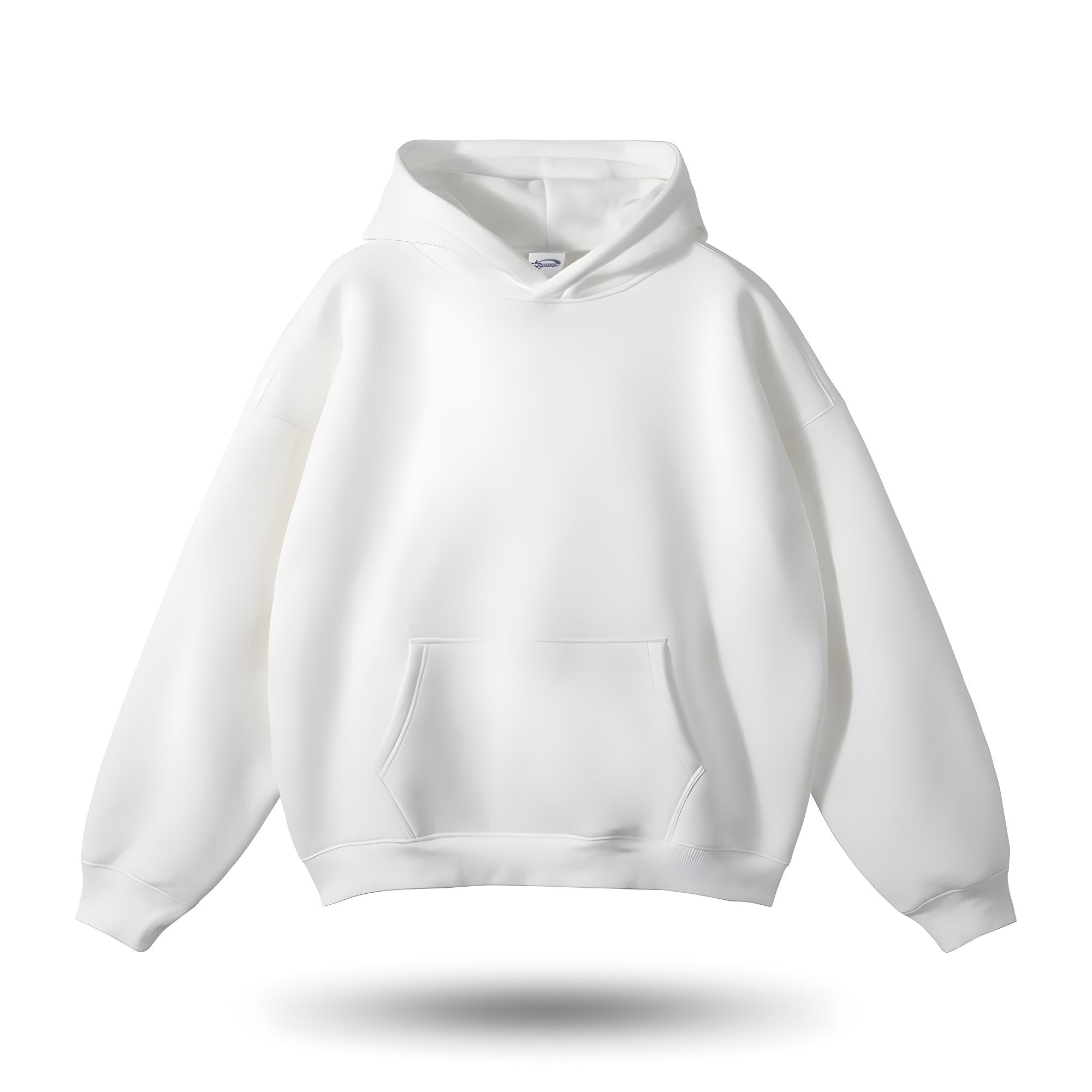 Oversized Unisex Hoodie - Drop Shoulder, Cotton, Everyday White - Tophatter Daily Deals