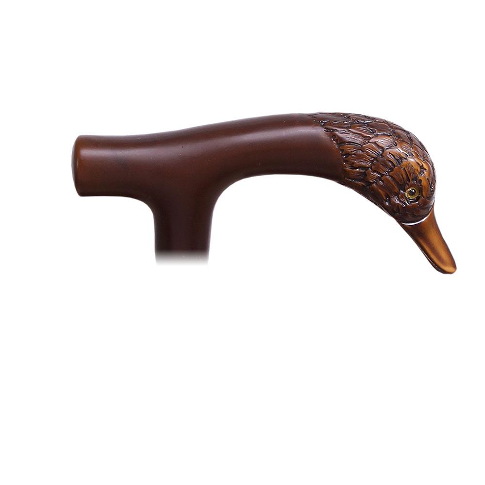 Fritz Duck Imitation Wood Handle Cane Italian Handle w/ Custom Shaft & Collar Bird Walking Canes - Tophatter Daily Deals
