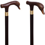 Scratch and Dent Fritz Duck Imitation Wood Handle Cane Italian Handle w/ Custom Shaft & Collar V1824 Bird Walking Canes - Tophatter Daily Deals