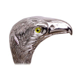 Hawk Bird of Prey Nickel Plated Italian Handle Cane w/ Custom Shaft & Collar Bird Walking Canes - Tophatter Daily Deals