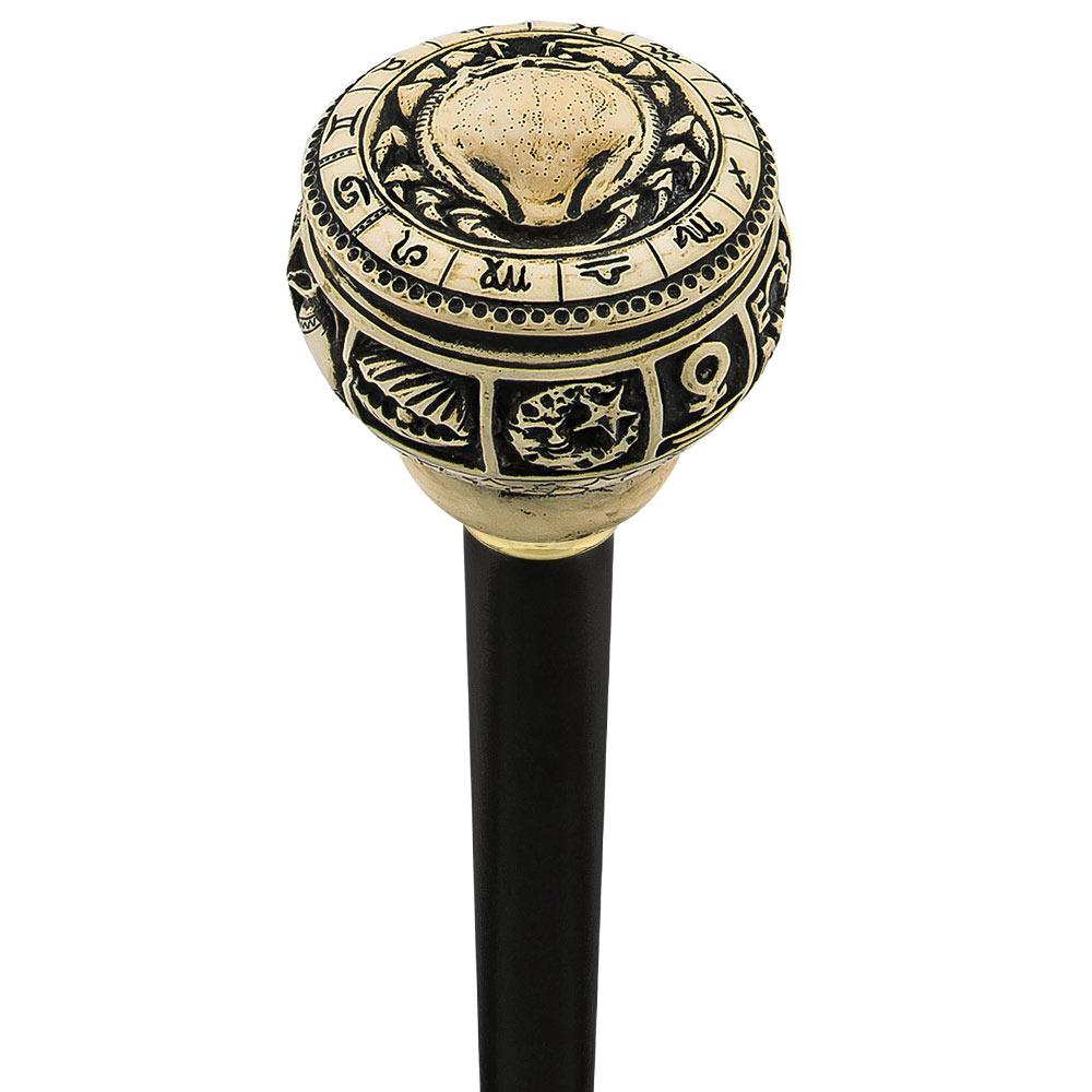 Comoys Cancer Handle Cane: Astrological Design for Style - Tophatter Daily Deals