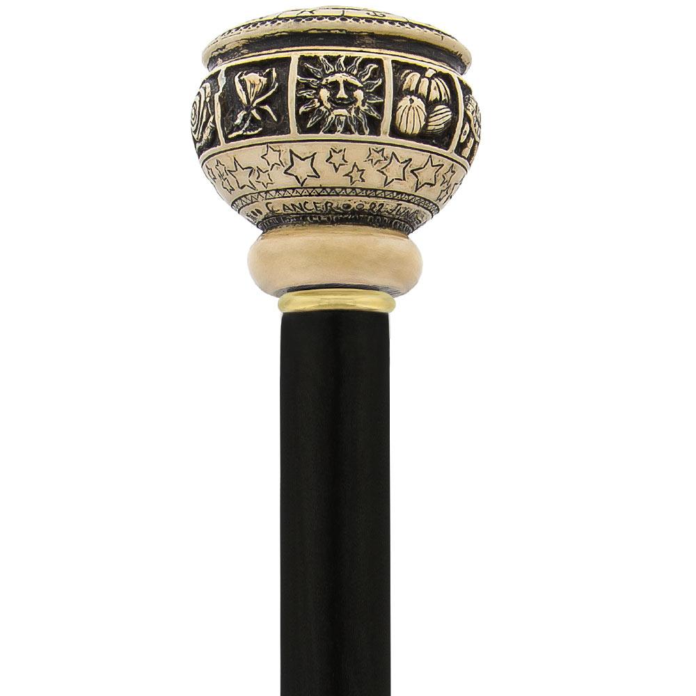 Comoys Cancer Handle Cane: Astrological Design for Style - Tophatter Daily Deals