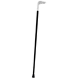 Long Nosed Dog Nickel Plated Handle Walking Cane - Italian Handle w/ Custom Shaft and Collar Dog Walking Canes - Tophatter Daily Deals