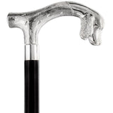 Tried-and-True Cocker Spaniel Nickel Plated Fritz Handle Cane w/ Custom Shaft & Collar Dog Walking Canes - Tophatter Daily Deals