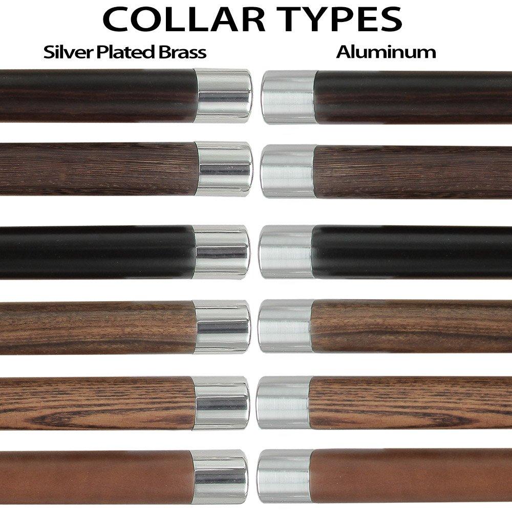 Scratch and Dent Unwavering Fierce Wolf Nickel Plated Fritz Handle Cane w/ Custom Shaft & Collar V2283 Dog Walking Canes - Tophatter Daily Deals