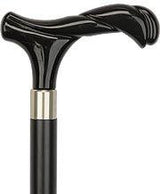 Black Newly Designed Twisted Fritz Handle-Italian Handle Cane w/Custom Shaft and Collar Italian Handles - Tophatter Daily Deals