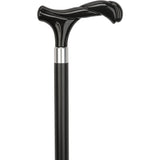 Black Newly Designed Twisted Fritz Handle-Italian Handle Cane w/Custom Shaft and Collar Italian Handles - Tophatter Daily Deals