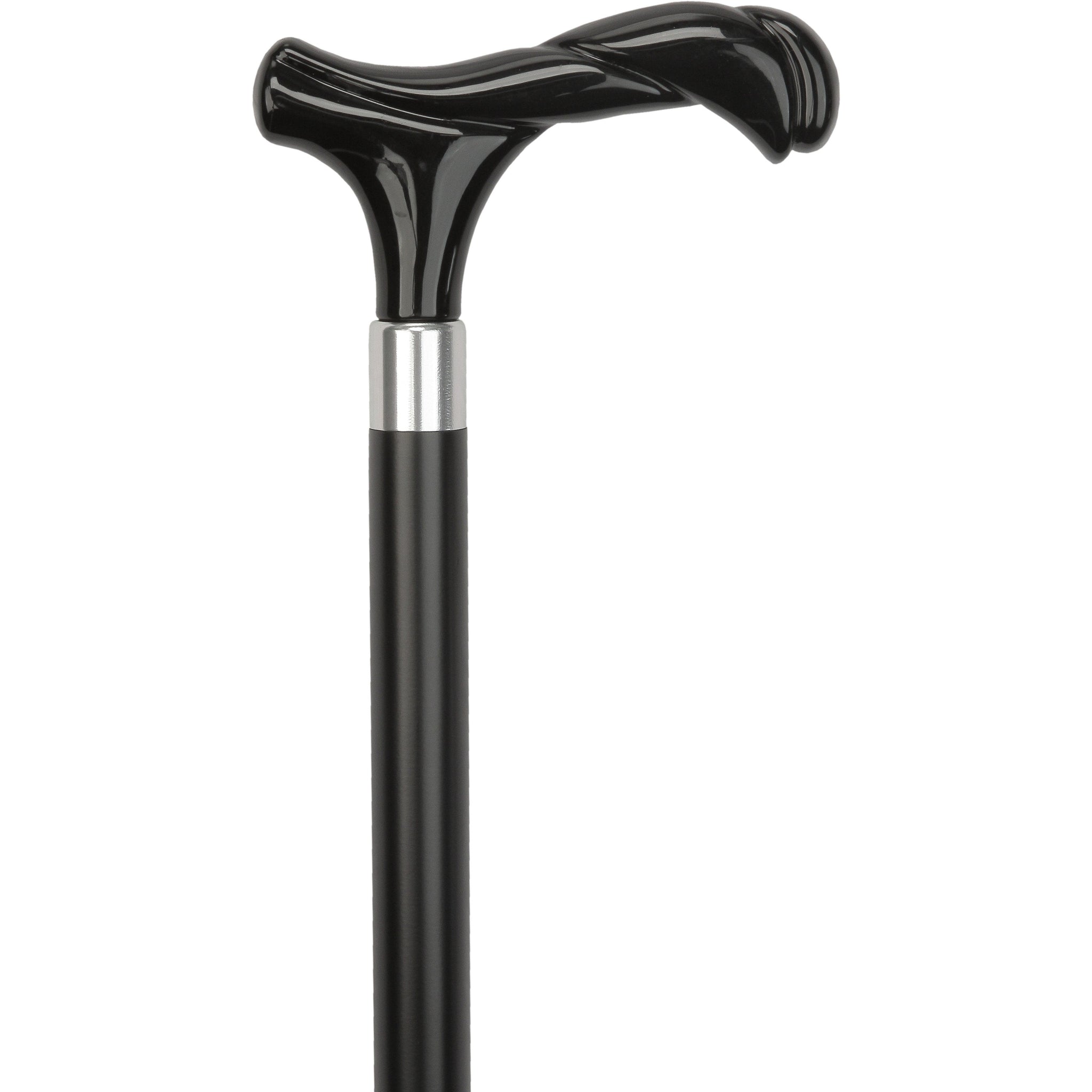 Black Newly Designed Twisted Fritz Handle-Italian Handle Cane w/Custom Shaft and Collar Italian Handles - Tophatter Daily Deals