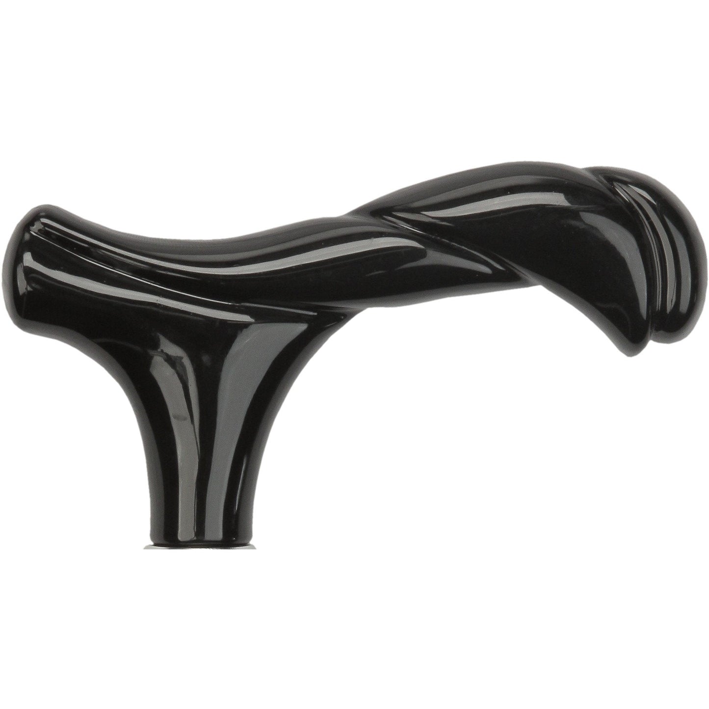 Black Newly Designed Twisted Fritz Handle-Italian Handle Cane w/Custom Shaft and Collar Italian Handles - Tophatter Daily Deals