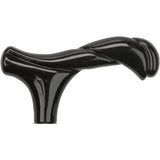 Black Newly Designed Twisted Fritz Handle-Italian Handle Cane w/Custom Shaft and Collar Italian Handles - Tophatter Daily Deals