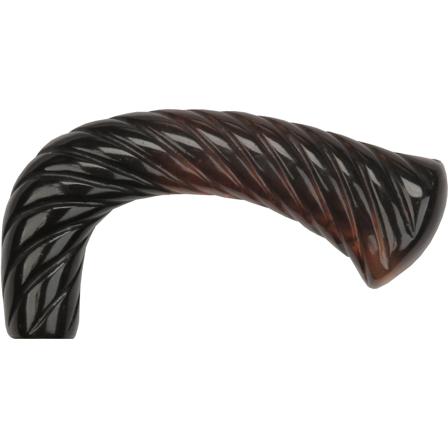 Elegant Opera Shaped Twist Handle-Italian Handle Cane w/ Custom Shaft and Collar Italian Handles - Tophatter Daily Deals