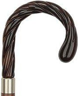 Elegant Twisted Imitation Tortoise Shell Tourist Cane - Italian Handle w/ Custom Options Italian Handles - Tophatter Daily Deals