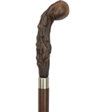 Brown Knob Imitation Wood Handle Cane -Italian Handle w/Custom Shaft and Collar Knobbed Walking Sticks - Tophatter Daily Deals