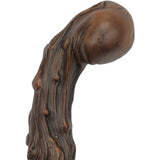 Brown Knob Imitation Wood Handle Cane -Italian Handle w/Custom Shaft and Collar Knobbed Walking Sticks - Tophatter Daily Deals