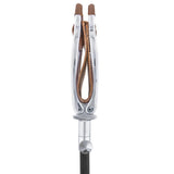 Hammock Chair Cane: Genuine Leather, Adjustable - Spike Tip Sitting Canes - Tophatter Daily Deals