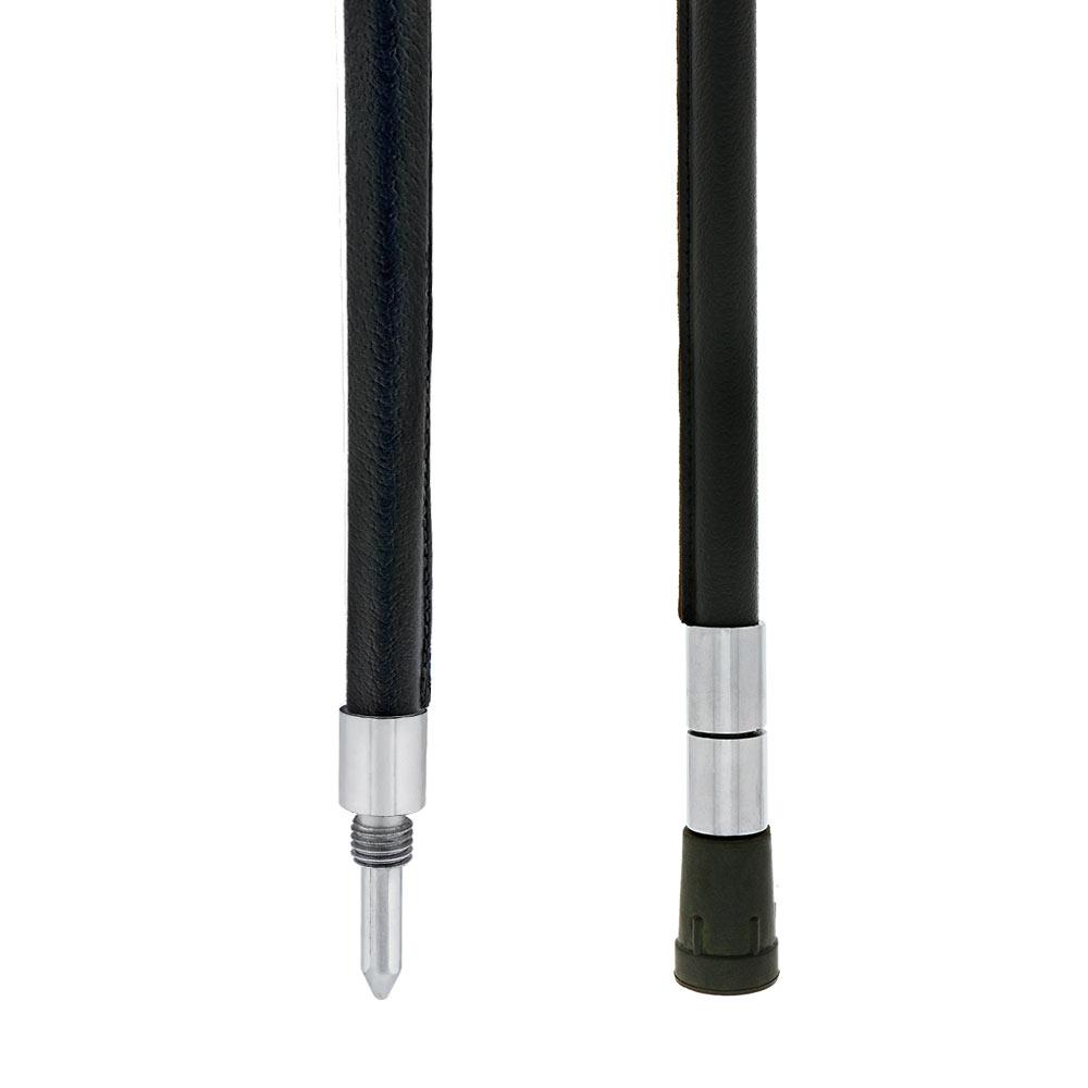 Hammock Chair Cane: Genuine Leather, Adjustable - Spike Tip Sitting Canes - Tophatter Daily Deals