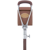 Hammock Chair Cane: Genuine Leather, Adjustable - Spike Tip Sitting Canes - Tophatter Daily Deals