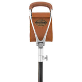 Hammock Chair Cane: Genuine Leather, Adjustable - Spike Tip Sitting Canes - Tophatter Daily Deals