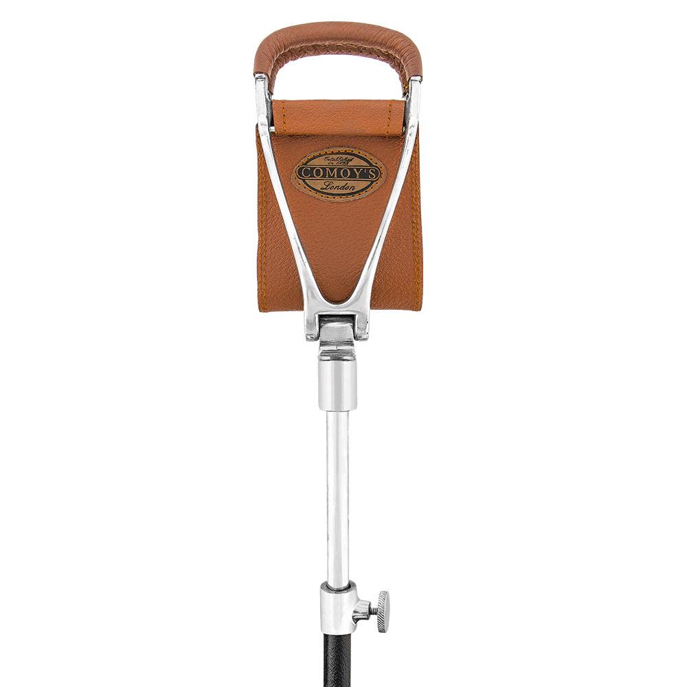 Hammock Chair Cane: Genuine Leather, Adjustable - Spike Tip Sitting Canes - Tophatter Daily Deals