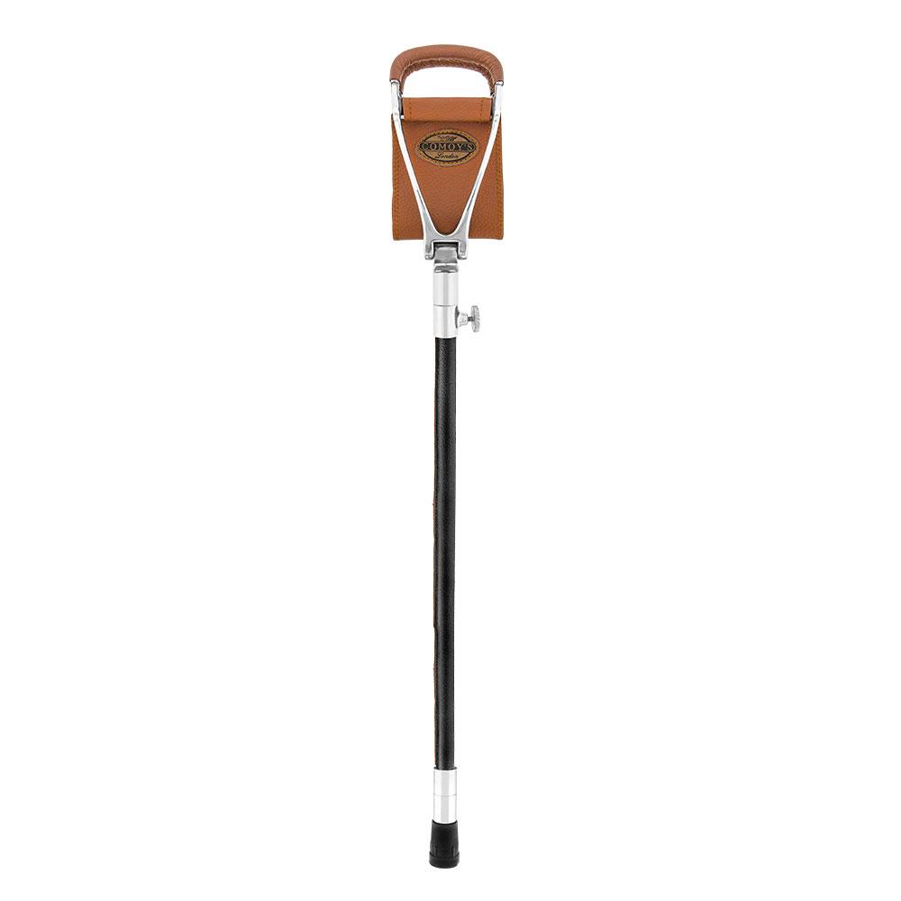 Hammock Chair Cane: Genuine Leather, Adjustable - Spike Tip Sitting Canes - Tophatter Daily Deals