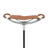 Hammock Chair Cane: Genuine Leather, Adjustable - Spike Tip Sitting Canes - Tophatter Daily Deals
