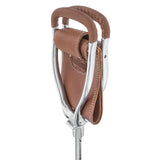 Hammock Chair Cane: Genuine Leather, Adjustable - Spike Tip Sitting Canes - Tophatter Daily Deals