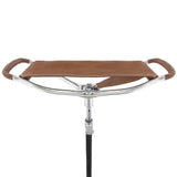 Hammock Chair Cane: Genuine Leather, Adjustable - Spike Tip Sitting Canes - Tophatter Daily Deals