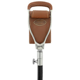 Hammock Chair Cane: Genuine Leather, Adjustable - Spike Tip Sitting Canes - Tophatter Daily Deals