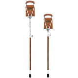 Hammock Chair Cane: Genuine Leather, Adjustable - Spike Tip Sitting Canes - Tophatter Daily Deals