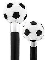 Scratch and Dent Soccer Ball Walking Cane with Custom Shaft and Collar V2136 Sports Walking Canes - Tophatter Daily Deals