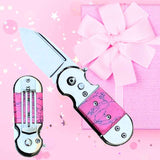 Pink Marble Mini Pocket Knife Money Clip Knives & Knuckles - Tophatter Daily Deals
