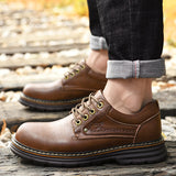 Comfortable and Roomy Leather Men's Shoes Leather Shoes - Tophatter Daily Deals